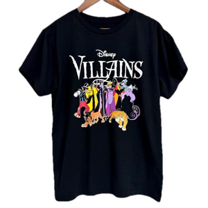 NWOT Disney Villains Black Short Sleeve Tshirt XL